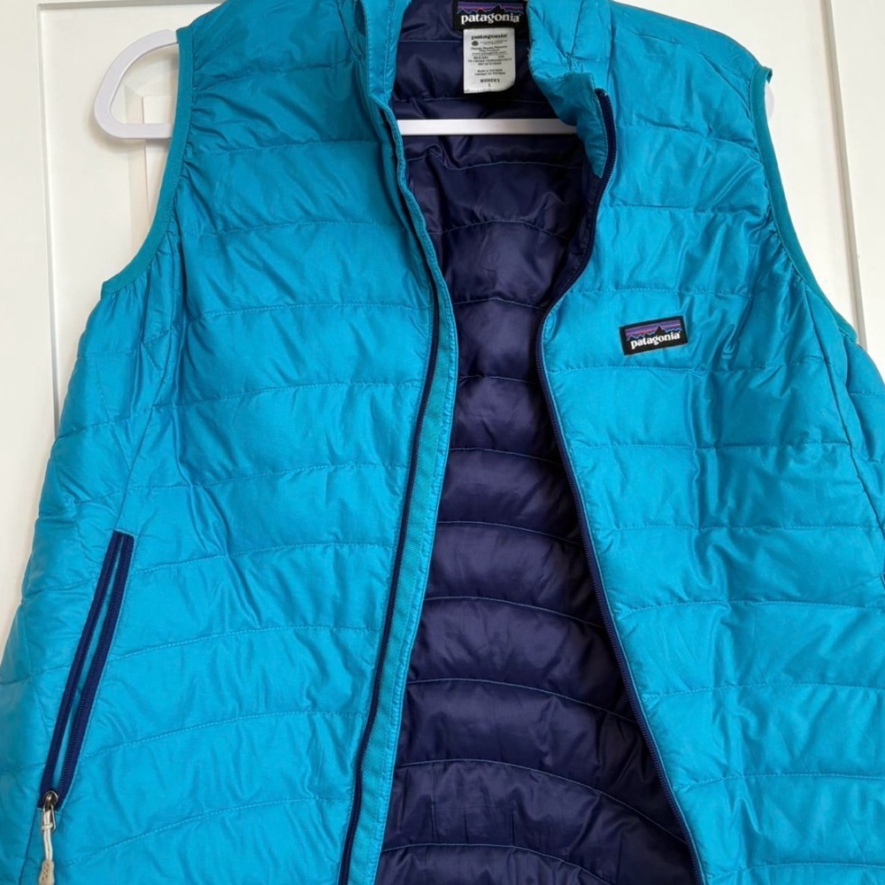 Patagonia Navy and Teal Vest